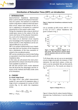 Distribution of Relaxation Times (DRT): an introduction