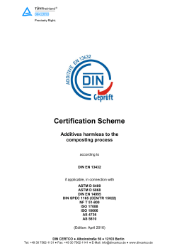 Certification scheme