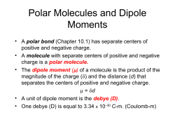 Polar Molecules and Dipole Moments