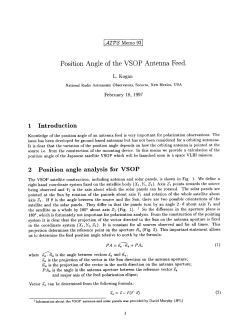 Position Angle of the VSOP Antenna Feed.