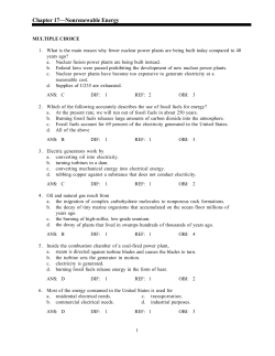 Chapter 17—Nonrenewable Energy