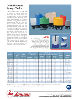 Conical Bottom Storage Tanks