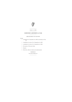 COMPETITION (AMENDMENT) ACT 2006