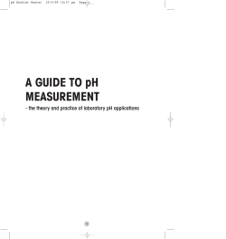 A GUIDE TO pH MEASUREMENT