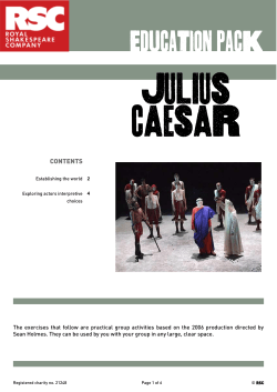 Julius Caesar Teacher Pack 2006