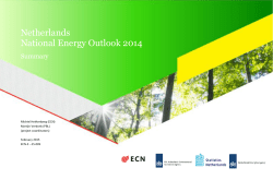 Netherlands National Energy Outlook 2014