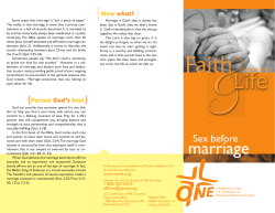 Sex Before Marriage
