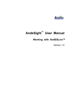 AndeSight User Manual