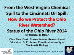 From the West Virgina Chemical Spill to the Cincinnati Oil Spill: How