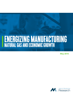 Energizing Manufacturing: Natural Gas and Economic Growth