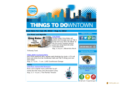 Things To Do Downtown: July 30 - Aug. 5