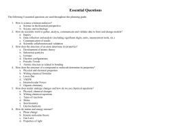 Essential Questions - Kelly Morgan Science