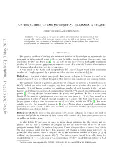 On the number of non-intersecting hexagons in 3