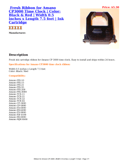 Ribbon for Amano CP-3000 | Width 0.5 inches x