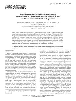 Development of a Method for the Genetic Identification of