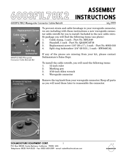 assembly instructions - Soilmoisture Equipment Corp