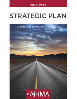strategic plan - AHIMA Body of Knowledge