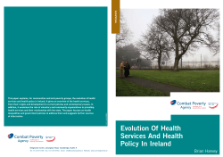 Evolution of Health Services and Health Policy in Ireland (2007)