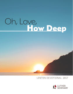 lenten devotional 2017