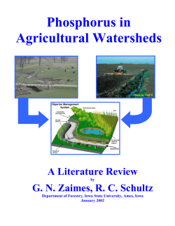 Phosphorus in Agricultural Watersheds