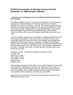 Preliminary summary of damage surveys from the November 15