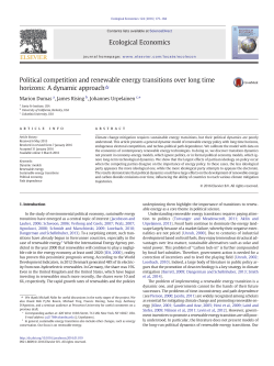 Political competition and renewable energy