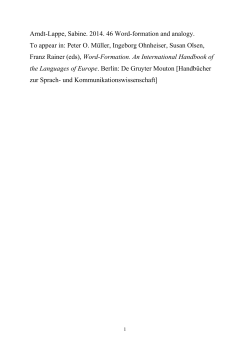 Arndt-Lappe, Sabine. 2014. 46 Word