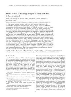 Kinetic analysis of the energy transport of bursty bulk flows in the