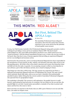 APOLA Newsletter 3 copy - Australian Professional Ocean Lifeguard