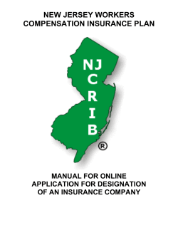 new jersey workers compensation insurance plan
