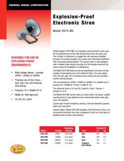 Explosion-Proof Electronic Siren