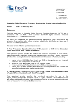 Australian Digital Terrestrial Television