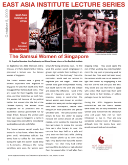 The Samsui Women of Singapore