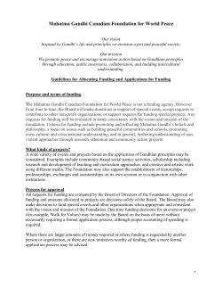 Mahatma Gandhi Canadian Foundation for World Peace