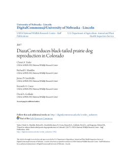 DiazaCon reduces black-tailed prairie dog reproduction in Colorado