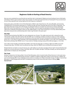 Beginners Guide to Karting at Road America