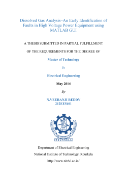 Dissolved Gas Analysis&ndash;An Early Identification of Faults in High