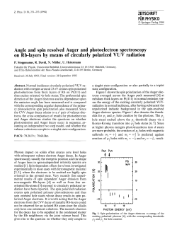 Angle and spin resolved Auger and photoelectron spectroscopy on