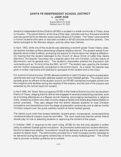 SANTA FE INDEPENDENT SCHOOL DISTRICT v. JANE DOE