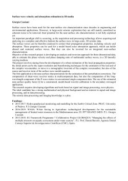 Surface wave velocity and absorption estimation in 3D media