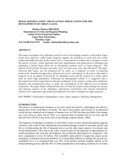 RURAL DEPOPULATION - Regional Studies Association