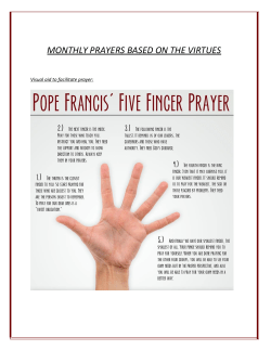 monthly prayers based on the virtues