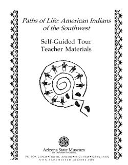 Paths of Life" Exhibit Self-Guided Tour Materials for Teachers