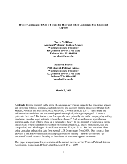 1 It`s My Campaign I`ll Cry if I Want to
