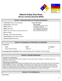 MSDS - Finar Limited
