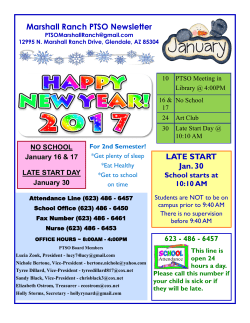 January Newsletter 2017 - Peoria Unified School District