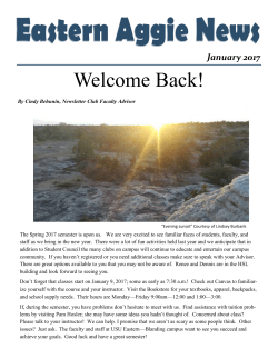 January 2017 - Utah State University Eastern