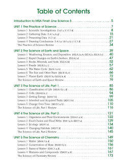 Table of Contents - Continental Press