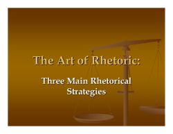 The Art of Rhetoric
