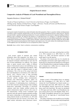 Original Research Articles Comparative Analysis of